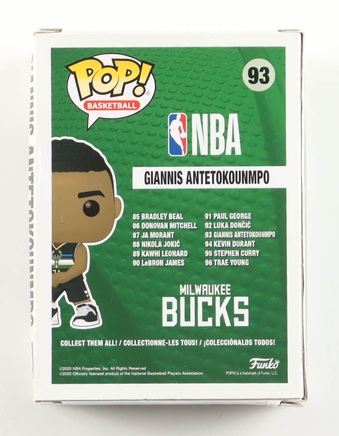 Giannis Antetokounmpo Signed Bucks #93 Funko Pop! Vinyl Figure (ACOA) at PristineAuction.com Giannis Antetokounmpo Signed Bucks #93 Funko Pop! Vinyl Figure (ACOA) at PristineAuction.com