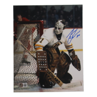 Gerry Cheevers Signed Bruins 8x10 Photo (Beckett) at PristineAuction.com