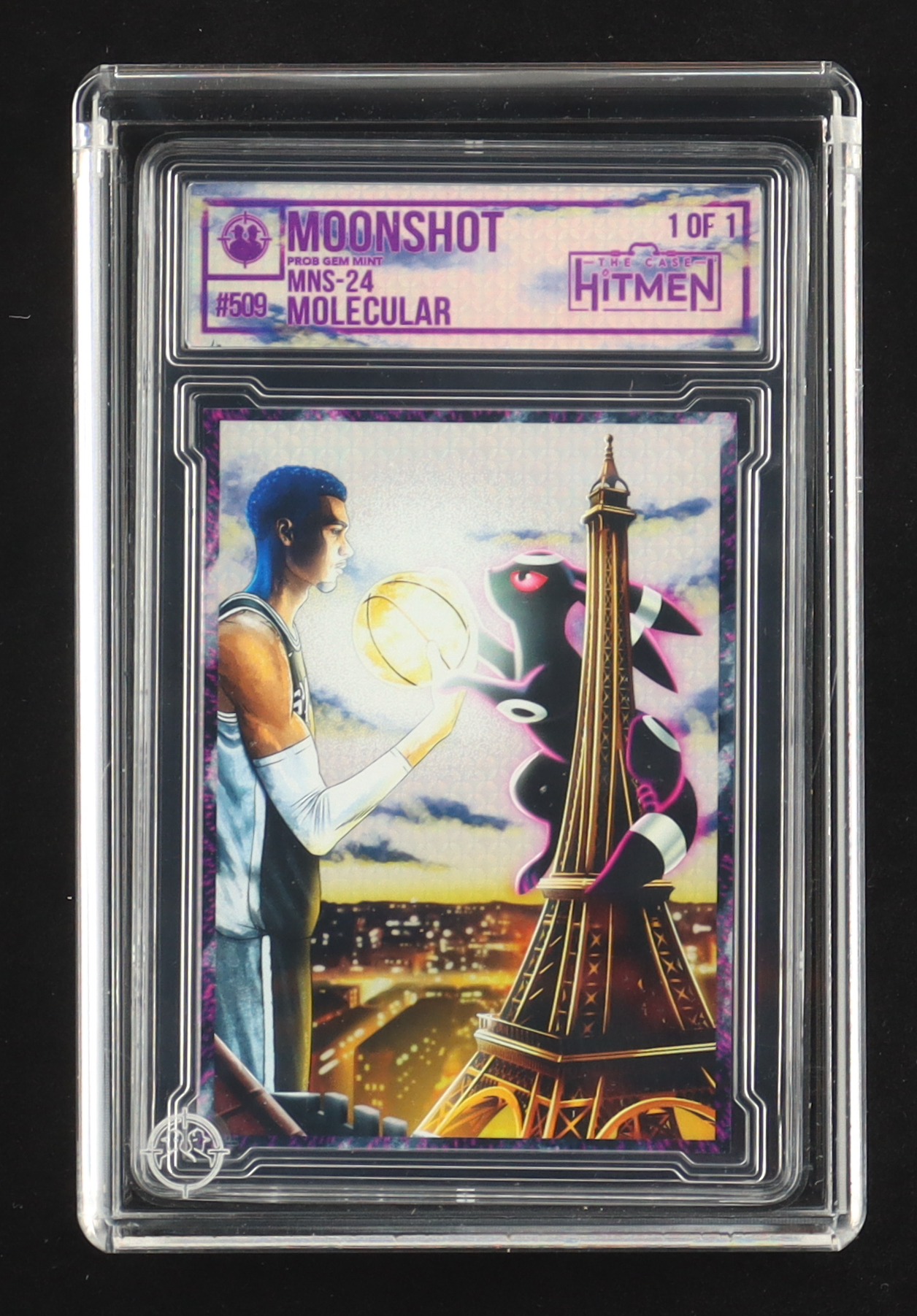 Moonshot Molecular | 2026 The Case Hitmen Artist Proof 1/1 Art Card with Display Case at PristineAuction.com Moonshot Molecular | 2026 The Case Hitmen Artist Proof 1/1 Art Card with Display Case at PristineAuction.com