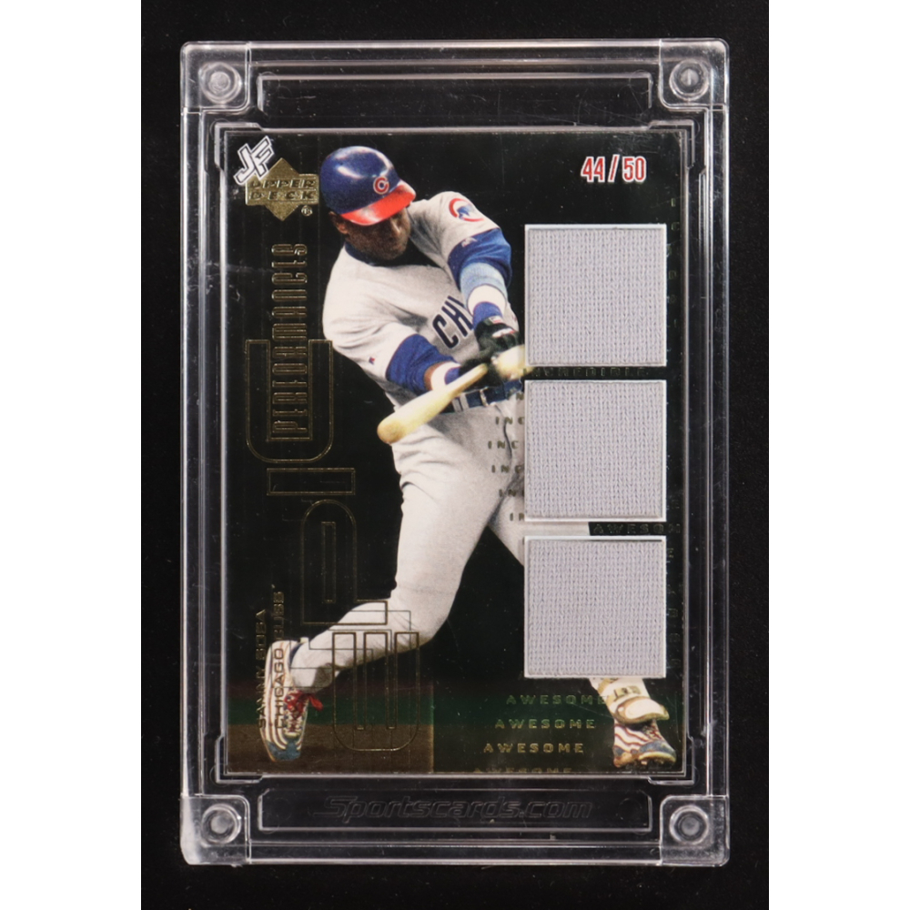 Sammy Sosa 2024 Jersey Fusion Baseball Edition Triple Swatch #SS803 #44/50 at PristineAuction.com