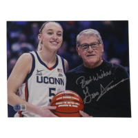 Geno Auriemma Signed UConn Huskies 8x10 Photo Inscribed "Best Wishes!" (Beckett) at PristineAuction.com