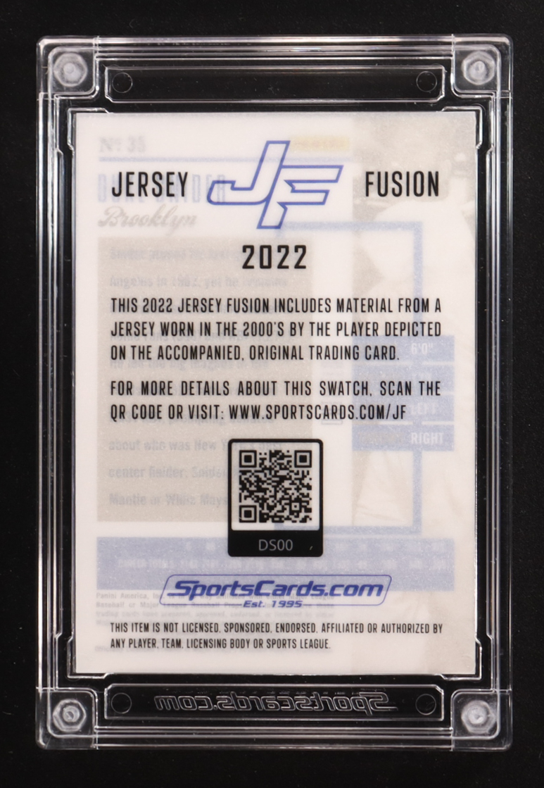 Duke Snider 2022 Jersey Fusion Game Used Swatch #DS00 at PristineAuction.com Duke Snider 2022 Jersey Fusion Game Used Swatch #DS00 at PristineAuction.com