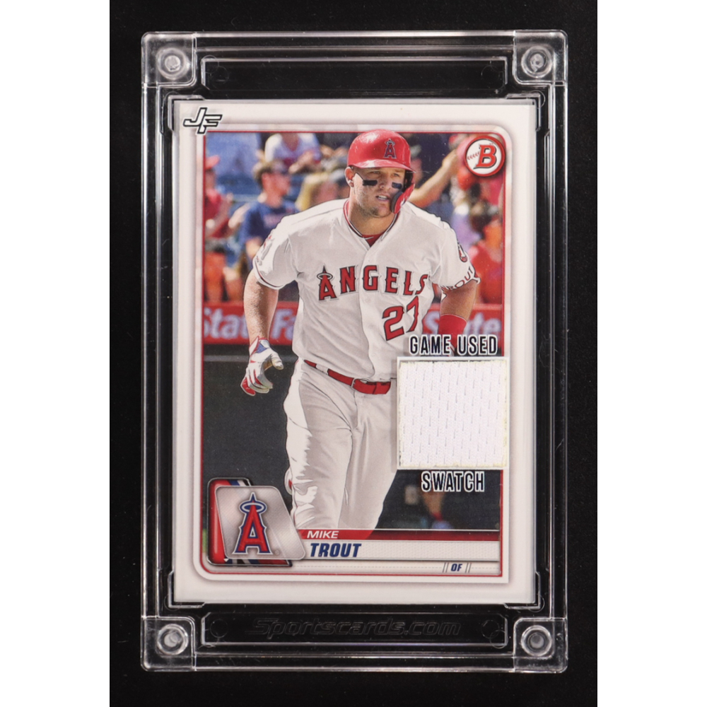 Mike Trout 2022 Jersey Fusion Game Used Swatch #MT13 at PristineAuction.com