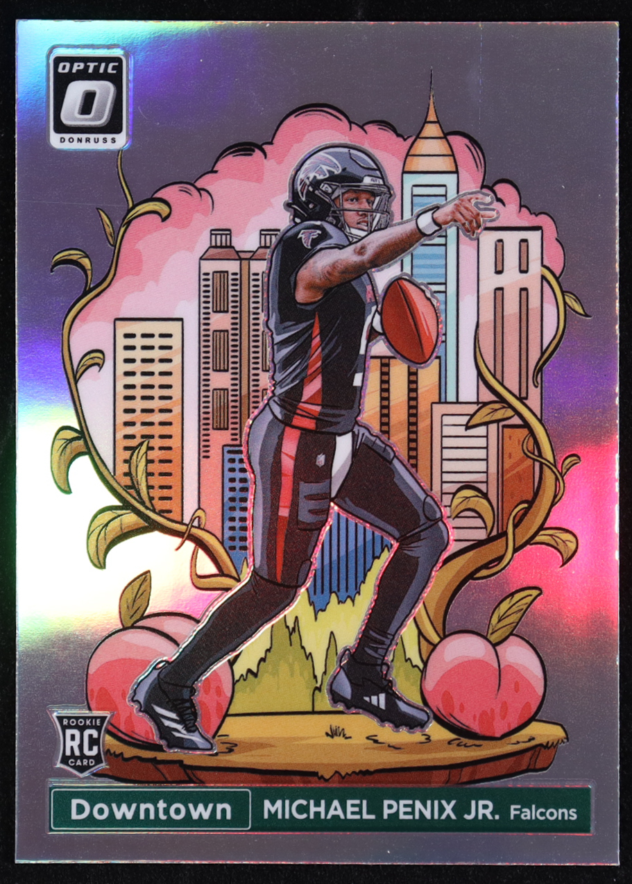 Michael Penix Jr. 2024 Donruss Optic Downtown #14 RC at PristineAuction.com Michael Penix Jr. 2024 Donruss Optic Downtown #14 RC at PristineAuction.com