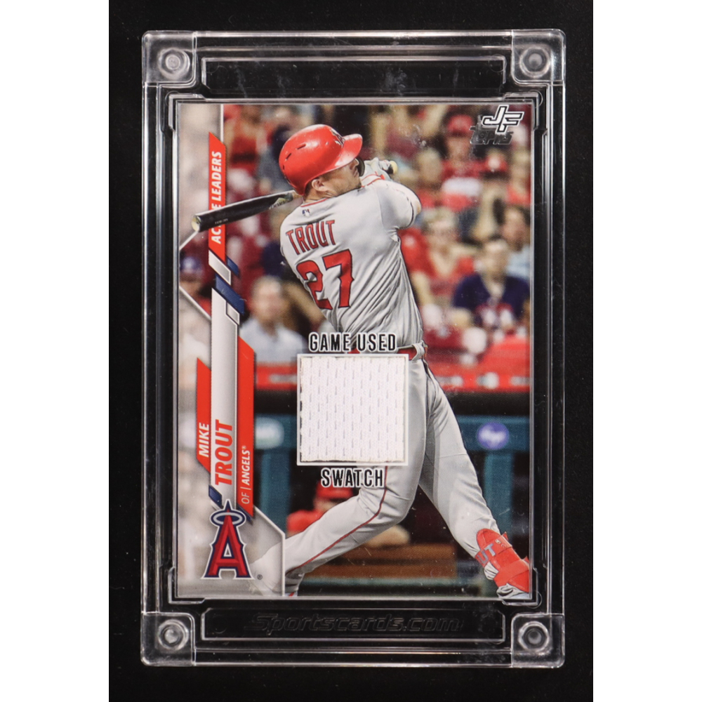 Mike Trout 2024 Jersey Fusion Baseball Edition Game Used Swatch #MT13 at PristineAuction.com