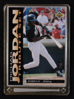 Michael Jordan 1995 Upper Deck Michael Jordan Tribute Set Metal #JT3 RC at PristineAuction.com