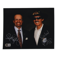 Richard Petty & Kyle Petty Signed 8x10 Photo (Beckett) at PristineAuction.com
