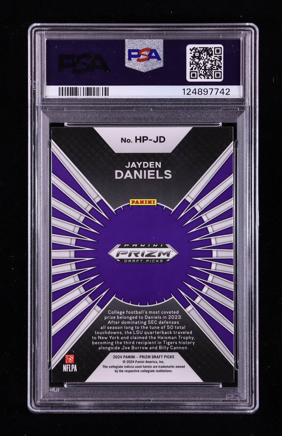Jayden Daniels 2024 Panini Prizm Draft Picks Hype #5 RC (PSA 10) at PristineAuction.com Jayden Daniels 2024 Panini Prizm Draft Picks Hype #5 RC (PSA 10) at PristineAuction.com