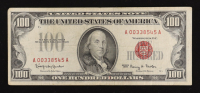 1966 United States $100 One Hundred Dollar National Bank Note - Red Seal at PristineAuction.com