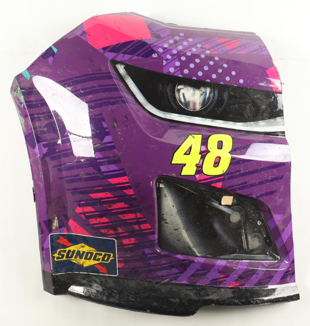 Alex Bowman Race-Used 2024 Dover Motor Speedway #48 Ally Partial Right Nose Car Piece (Hendrick Motorsports) at PristineAuction.com Alex Bowman Race-Used 2024 Dover Motor Speedway #48 Ally Partial Right Nose Car Piece (Hendrick Motorsports) at PristineAuction.com