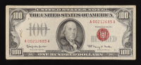 1966 United States $100 One Hundred Dollar National Bank Note - Red Seal at PristineAuction.com