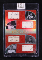 Babe Ruth / Jackie Robinson / Honus Wagner / Ty Cobb 2025 Eternal Revelation World Celebrities Edition Quad History Relics Red Holofoil #NNO #15/25 at PristineAuction.com