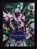 TreVeyon Henderson 2025 Wild Card Splat Background 6 Green Shock #TH RC #3/4 at PristineAuction.com