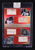 Babe Ruth / Jackie Robinson / Honus Wagner / Christy Mathewson 2025 Eternal Revelation World Celebrities Edition Quad History Relics Red Holofoil #NNO #25/25 at PristineAuction.com