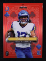 Puka Nacua 2024 Wild Card 5 Card Draw Stacked Deck Ten of Clubs Prismatic Red #SDPCPNN #2/2 at PristineAuction.com