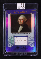 George Washington 2025 Eternal Revelation World Celebrities Edition Authentic History Relic Blue Holofoil #NNO #58/75 at PristineAuction.com