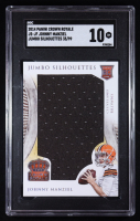 Johnny Manziel 2014 Crown Royale Jumbo Silhouettes #JSJM #35/99 RC (SGC 10) at PristineAuction.com