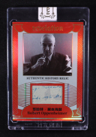 Robert Oppenheimer 2025 Eternal Revelation World Celebrities Edition Authentic History Relic Red Holofoil #NNO #21/25 at PristineAuction.com