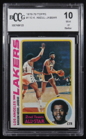 Kareem Abdul-Jabbar 1978-79 Topps #110 (BCCG 10) at PristineAuction.com
