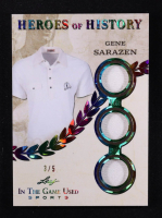 Gene Sarazen 2025 Leaf ITG Used Sports Heroes Of History Triple Relic Rainbow Foil #HH33 #3/5 at PristineAuction.com