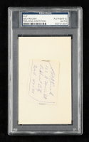 Edd Roush Signed Cut (PSA) at PristineAuction.com