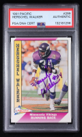 Herschel Walker Signed 1991 Pacific #299 (PSA) at PristineAuction.com
