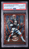 Boomer Esiason Signed 1999 Donruss Preferred QBC #12 (PSA) at PristineAuction.com