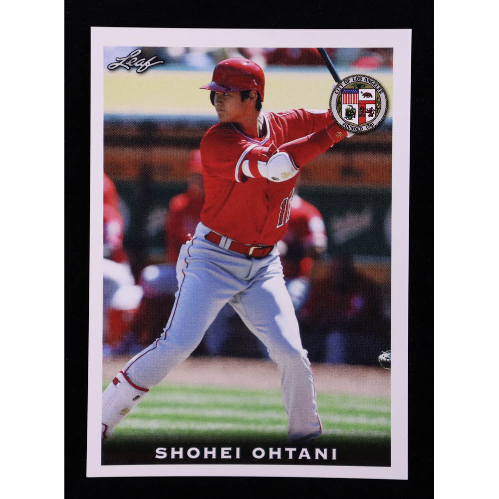 Shohei Ohtani 2018 Leaf National Convention Shohei Ohtani #Rookie01 RC at PristineAuction.com