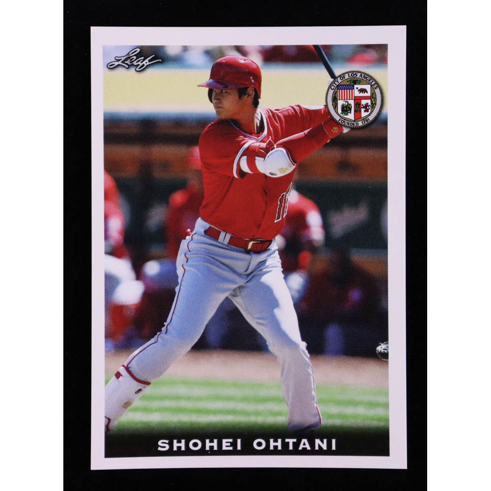 Shohei Ohtani 2018 Leaf National Convention Shohei Ohtani #Rookie01 RC at PristineAuction.com