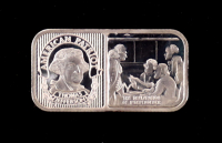 American Patriot Thomas JeffersonThe Silver Mint 20 gram .999 Fine Silver Bullion Bar at PristineAuction.com