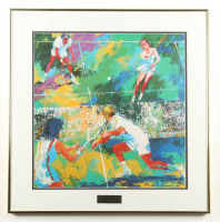 "North Shore Magazine Mixed Doubles 1993" Custom Framed LeRoy Neiman Art Print Display with Title Plaque at PristineAuction.com