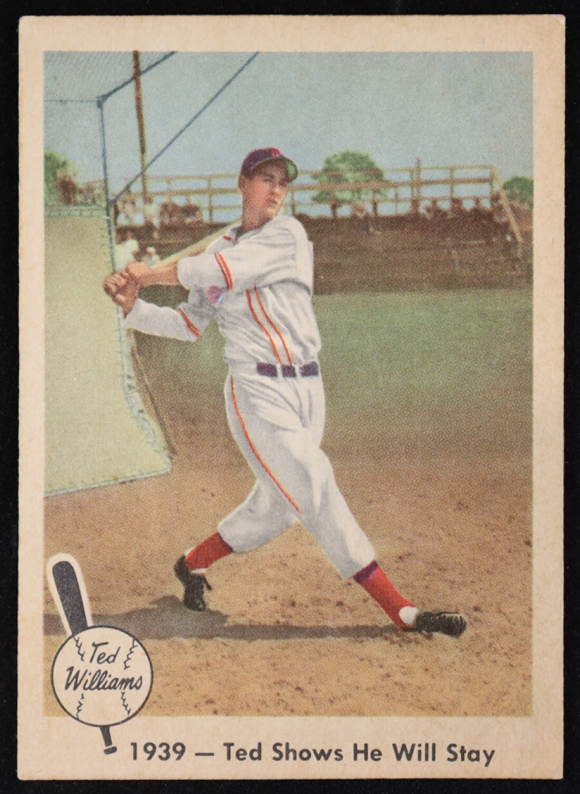 Ted Williams 1959 Fleer Ted Williams #13 Ted Shows He Will Stay at PristineAuction.com Ted Williams 1959 Fleer Ted Williams #13 Ted Shows He Will Stay at PristineAuction.com