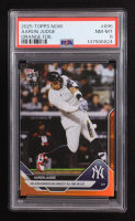 Aaron Judge 2025 Topps Now Orange Foil #695 #09/25 (PSA 8) at PristineAuction.com