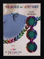 Sam Snead 2025 Leaf ITG Used Sports Heroes Of History Triple Relic Rainbow Foil #HH76 #5/5 at PristineAuction.com