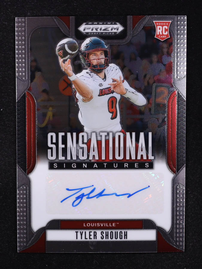 Tyler Shough 2025 Panini Prizm Draft Picks Sensational Signatures #97 RC at PristineAuction.com Tyler Shough 2025 Panini Prizm Draft Picks Sensational Signatures #97 RC at PristineAuction.com
