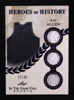Ray Allen 2025 Leaf ITG Used Sports Heroes Of History Triple Relic Blue Foil #HH69 #17/35 at PristineAuction.com