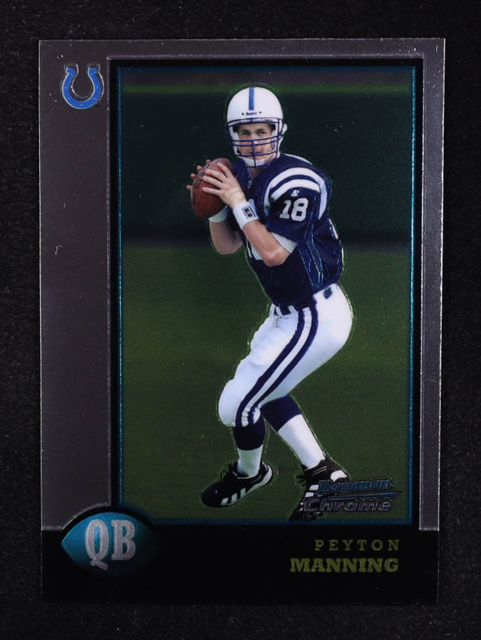 Peyton Manning 1998 Bowman Chrome #1 RC at PristineAuction.com Peyton Manning 1998 Bowman Chrome #1 RC at PristineAuction.com