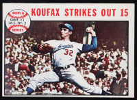 Sandy Koufax 1964 Topps #136 World Series Game 1 at PristineAuction.com