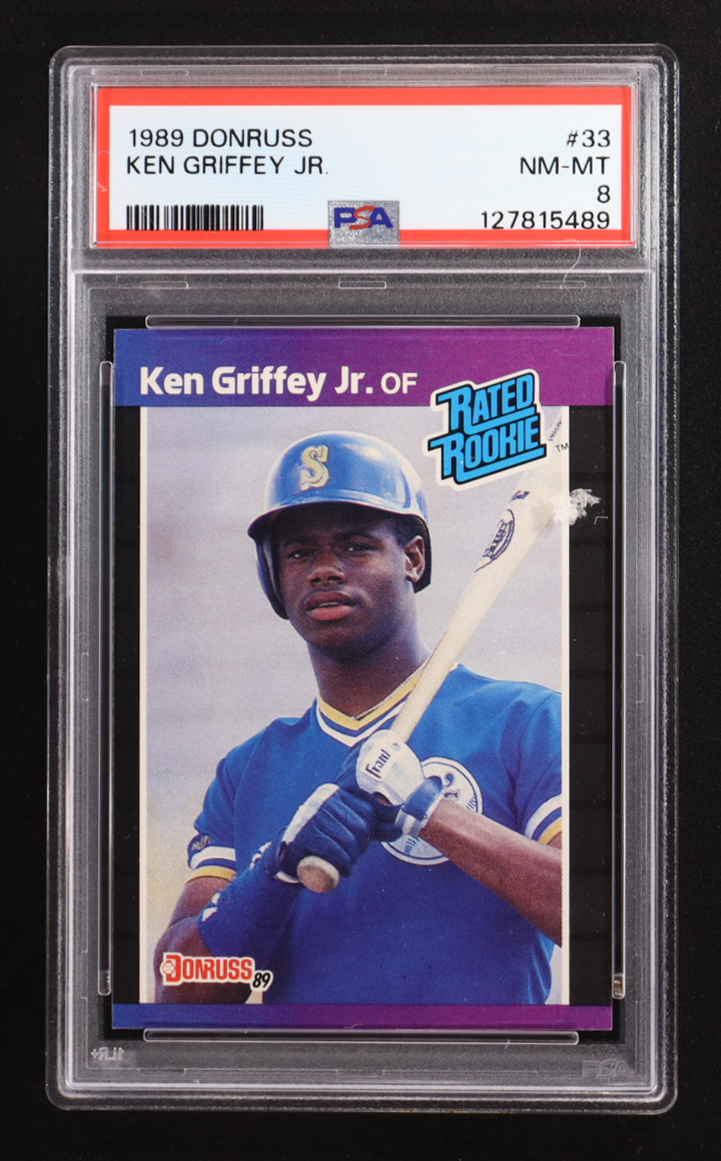 Ken Griffey Jr. 1989 Donruss RR #33 RC (PSA 8) at PristineAuction.com Ken Griffey Jr. 1989 Donruss RR #33 RC (PSA 8) at PristineAuction.com