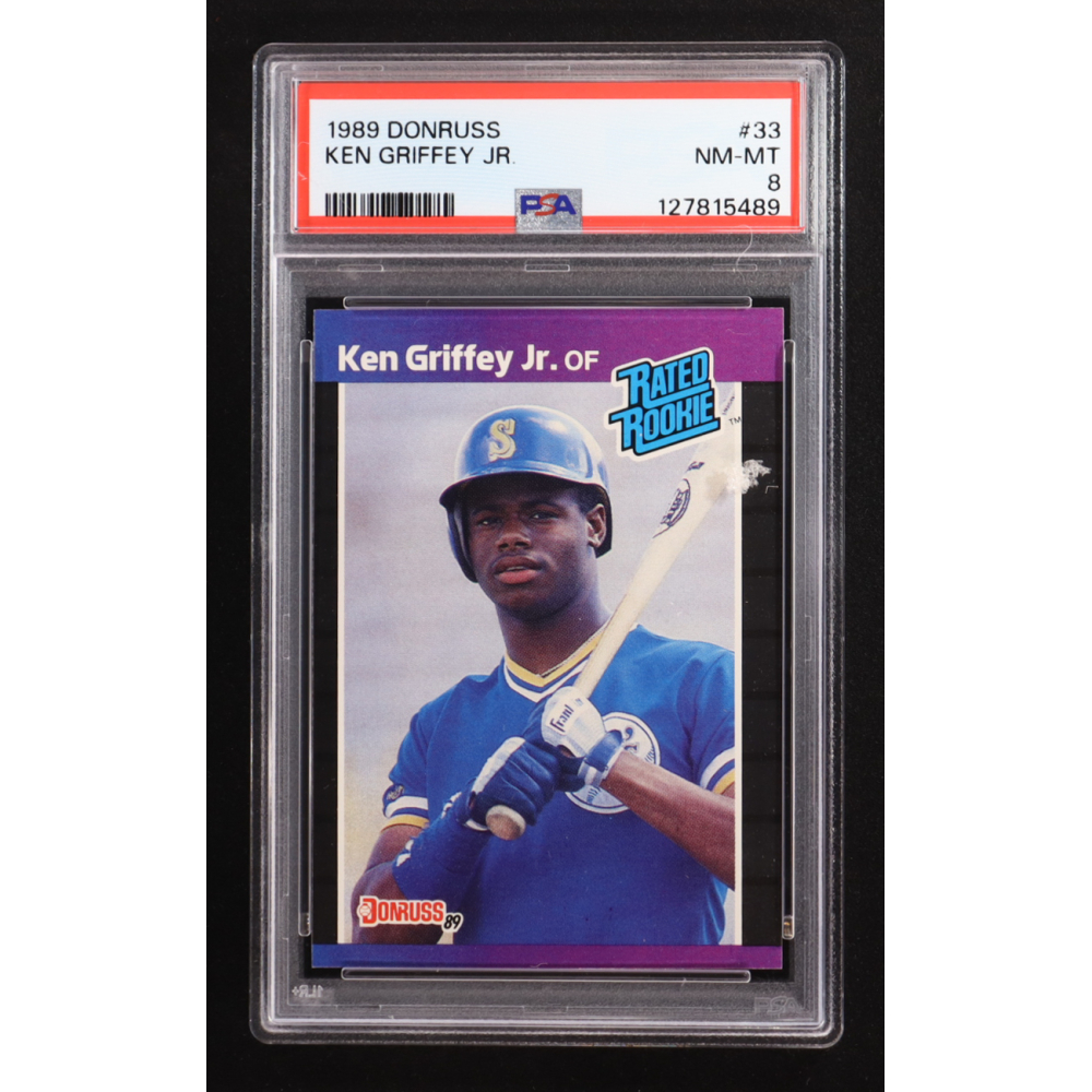 Ken Griffey Jr. 1989 Donruss RR #33 RC (PSA 8) at PristineAuction.com
