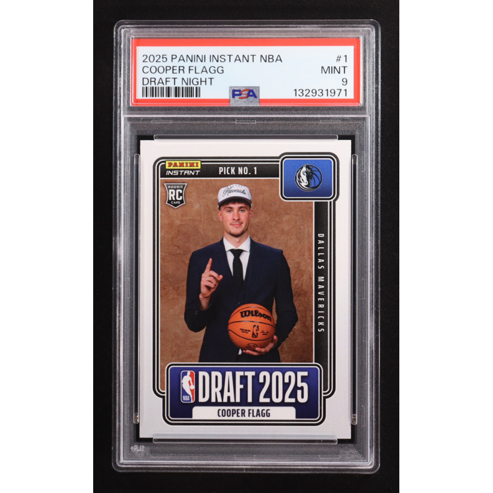Cooper Flagg 2025-26 Panini Instant NBA Draft Night #NBADN-1 RC #1/68380 (PSA 9) at PristineAuction.com