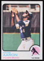 Hank Aaron 1973 Topps #100 at PristineAuction.com