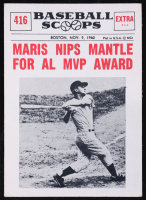 Roger Maris 1961 Nu-Card Scoops #416 at PristineAuction.com