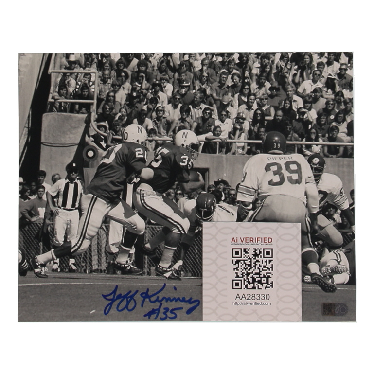 Jeff Kinney Signed Nebraska Cornhuskers 8x10 Photo (AIV) at PristineAuction.com Jeff Kinney Signed Nebraska Cornhuskers 8x10 Photo (AIV) at PristineAuction.com