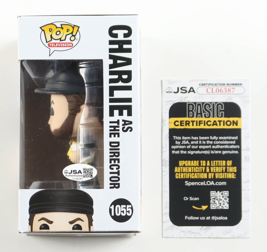 Charlie Day Signed "It's Always Sunny in Philadelphia" #1055 Charlie As The Director Funko Pop! Vinyl Figure (JSA) at PristineAuction.com Charlie Day Signed "It's Always Sunny in Philadelphia" #1055 Charlie As The Director Funko Pop! Vinyl Figure (JSA) at PristineAuction.com