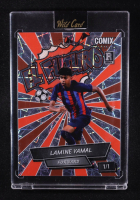 Lamine Yamal 2024 Wild Card Comix Platinum EL FUTURO Silver Orange Lazer #ACEF-LY10 #1/1 RC at PristineAuction.com