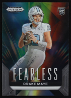 Drake Maye 2024 Panini Prizm Draft Picks Fearless #4 RC at PristineAuction.com