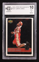 Lebron James 2003 Upper Deck Magazine #UD1 RC (BCCG 10) at PristineAuction.com