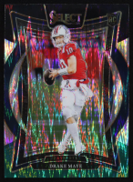 Drake Maye 2024 Select Prizm Black and Green Shock #27 RC at PristineAuction.com