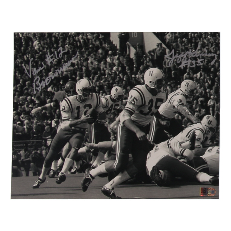 Jeff Kinney & Van Brownson Signed Nebraska Cornhuskers 8x10 Photo (AIV) at PristineAuction.com Jeff Kinney & Van Brownson Signed Nebraska Cornhuskers 8x10 Photo (AIV) at PristineAuction.com